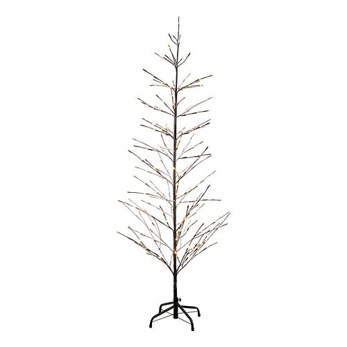 Sirius LED Baum Isaac Tree beschneit 228 LED warmweiß 160cm braun außen