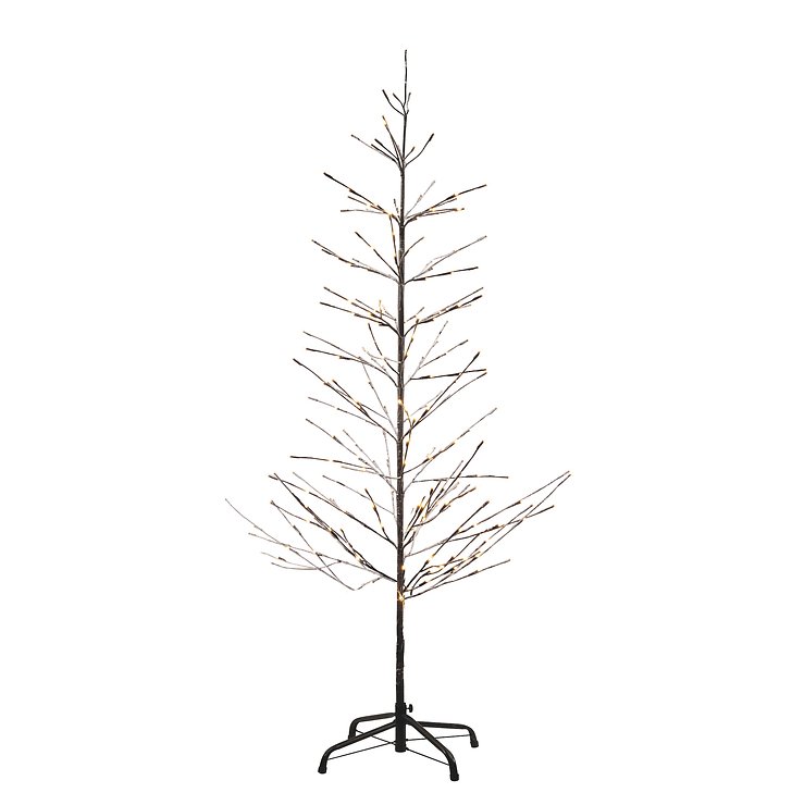 Sirius LED Tree Isaac Tree 348 LED bianco caldo all'aperto 210 cm marrone nevoso - Thumbnail 3