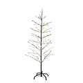 Sirio Árbol LED Árbol Isaac 348 LED blanco cálido exterior 210 cm marrón nevado