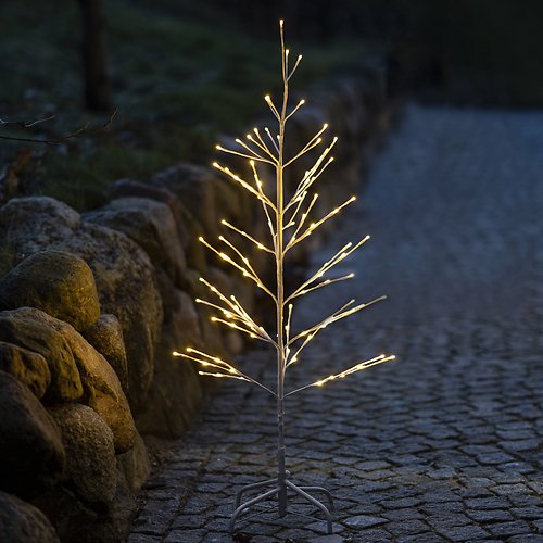 Sirius LED Tree Isaac Tree 110 LED warm white 120cm white outdoor