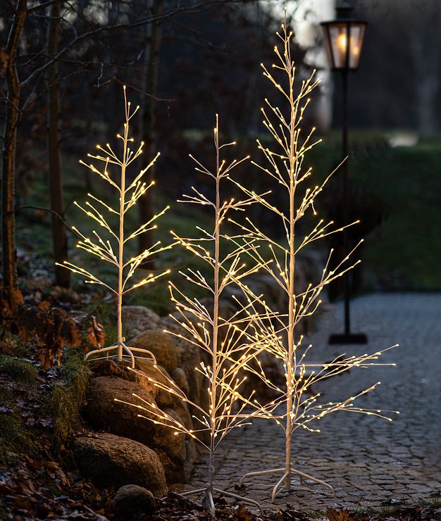 Sirius LED Tree Isaac Tree 228 LED warm white 160cm white outdoor - Thumbnail 4