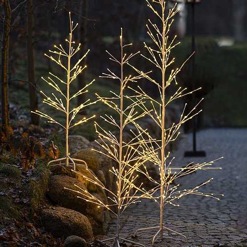 Sirius LED Tree Isaac Tree 348 LED warm white 210cm white outdoor