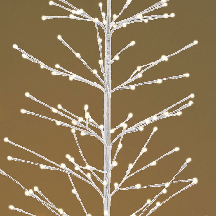 Sirius LED Árbol Isaac Árbol 348 LED blanco cálido 210cm blanco al aire libre - Thumbnail 2