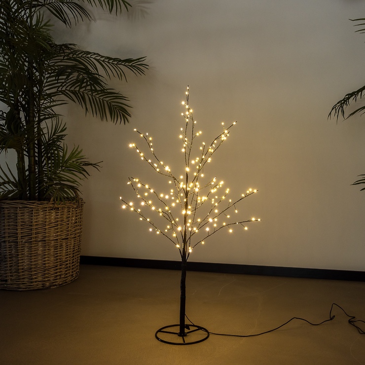 Albero LED Sirius Rasmus 180 LED con cambio di colore, 90 cm, nero - Thumbnail 1
