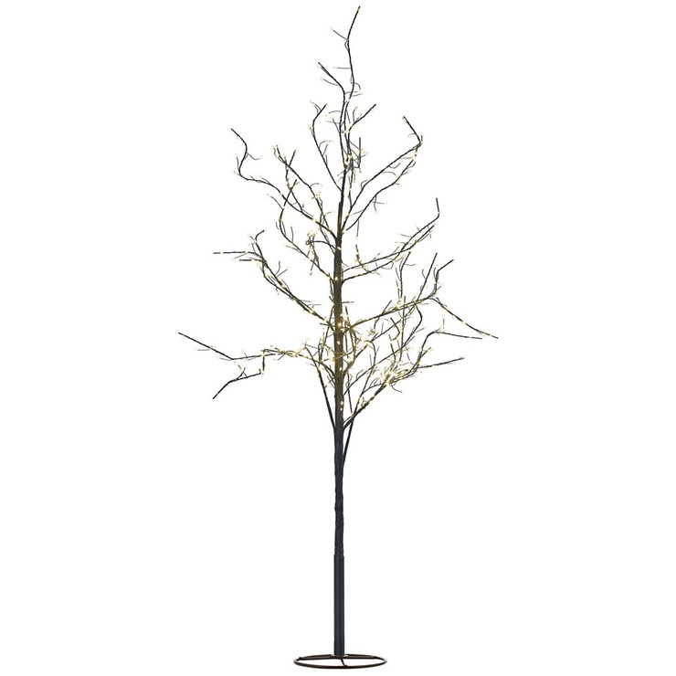 Albero LED Sirius Rasmus 290 LED con cambio di colore, 1,2 m, nero - Thumbnail 1