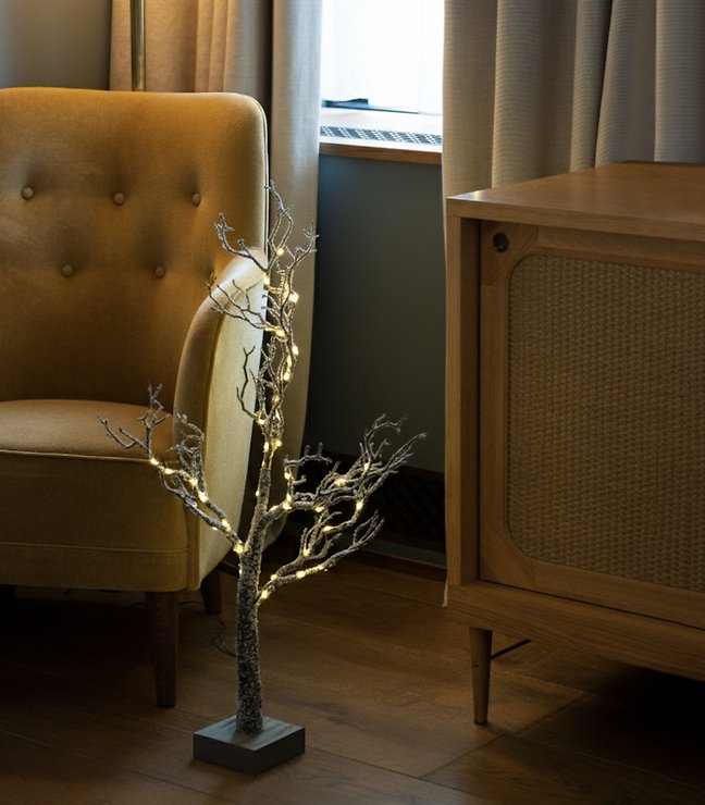 Sirius LED Tree Tora Tree 40 LED bateria 60cm brązowy - Thumbnail 1