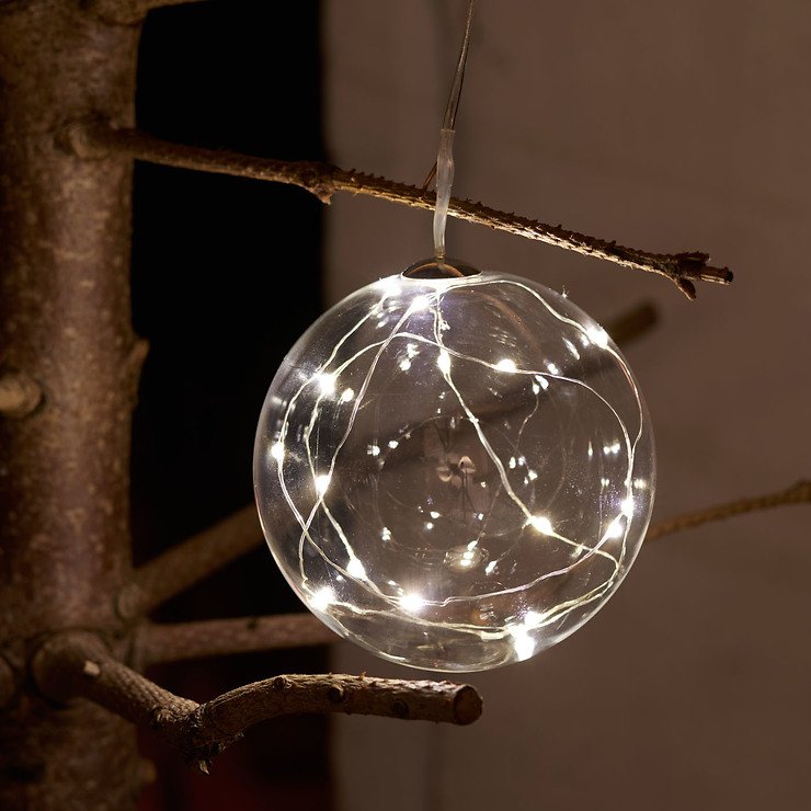 Sirius Glas-Leuchtkugel Wave Ball 16 LED 10cm batteriebetrieben klar kaufen