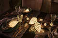 Sirius Leuchtanhänger Celina Cone Glaszapfen 10 LED 8cm weiß innen - Thumbnail 5