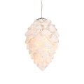 Sirius Leuchtanhänger Celina Cone Glaszapfen 10 LED 8 cm weiß innen