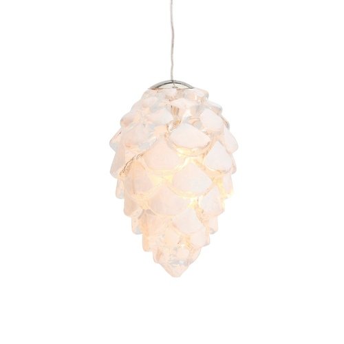 Colgante de luz Sirius Cono de cristal Celina Cono de 10 LEDs en el interior 8 cm blanco