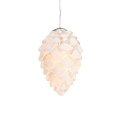 Colgante de luz Sirius Cono de cristal Celina Cono de 10 LEDs en el interior 8 cm blanco