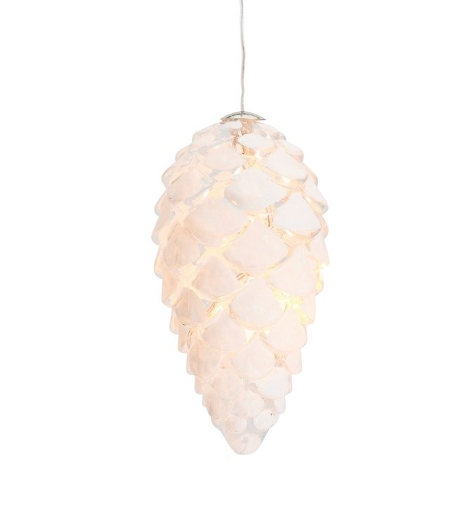 Colgante iluminado Sirio Cono de cristal de Celina Cono 20 LED en el interior 15cm blanco - Thumbnail 2