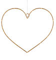 Sirius LED Light Heart Liva Heart pequeño de 30cm que funciona con pilas de metal dorado - Thumbnail 2