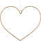 Sirius LED Light Heart Liva Heart small 30cm battery operated metal gold