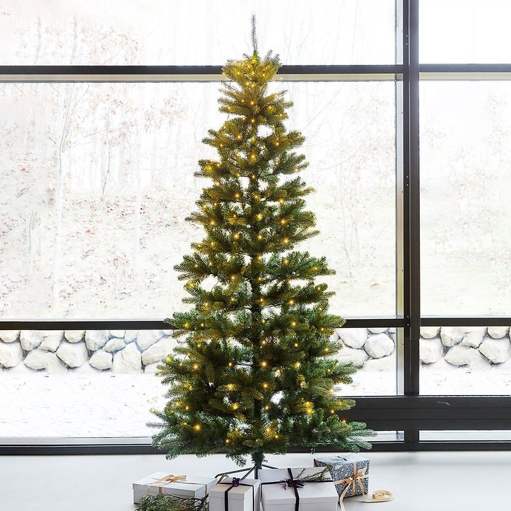 Albero Sirius LED Albero Elton 312 LED bianco caldo 2,4 m per esterni - Thumbnail 1