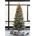 Albero Sirius LED Elias Albero innevato 312 LED bianco caldo 2,4 m per esterni 