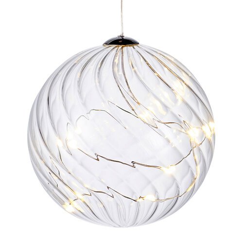 Sirius LED Leuchtkugel Wave Ball 16 LED 10cm batteriebetrieben klar