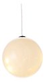 Sirius Glow Heaven Ball 10 cm à piles 8 LED en verre blanc - Thumbnail 2