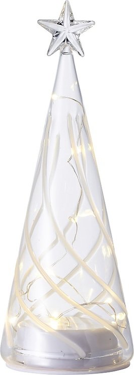 Sirius LED Glasbaum Vein Tree batteriebetrieben 22cm klar - Thumbnail 1