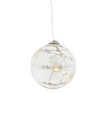 Sirius Glow Ball Bola de Navidad dulce que funciona con pilas 5 LED 8cm de vidrio transparente - Thumbnail 2