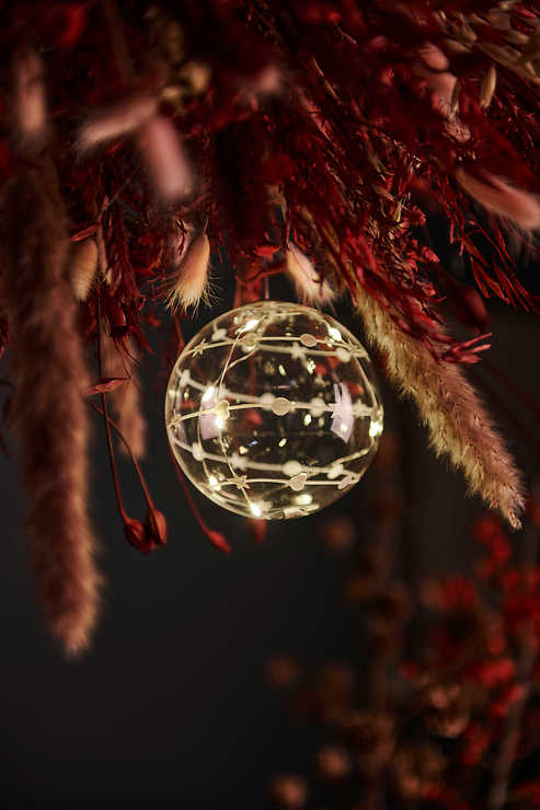 Sirius LED Glaskugel Sweet Christmas Ball 8 LED 10cm batteriebetrieben klar  kaufen