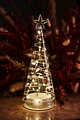 Sirius LED Albero di vetro dolce albero di Natale a batteria 26cm chiaro - Thumbnail 2