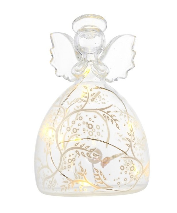 Sirius LED Glass Angel Cozy Angel battery operated 13cm clear - Thumbnail 1