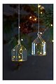 Sirius LED Glasshouse Rebecca House 11cm a pilas 5 LED de cristal transparente - Thumbnail 3