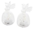 Sirius LED Glass Angel Romantic Angels Set of 2 battery operated 9cm clear - Thumbnail 2