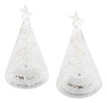 Sirius LED Glass Trees Romantic Tree Set of 2 battery operated 11.5cm clear - Thumbnail 3