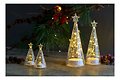 Sirius LED Glass Trees Romantic Tree Set of 2 battery operated 11.5cm clear - Thumbnail 2