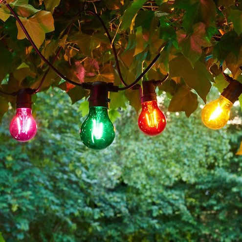 Sirius lumières féeriques Tobias set de démarrage 10 LED verre coloré à  l'extérieur 4,5 m noir kaufen