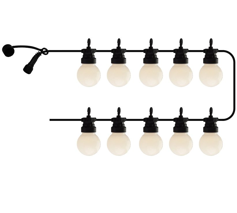 Sirius lumières féeriques Lucas Starter Set 10 LED givré extérieur 3m noir - Thumbnail 2