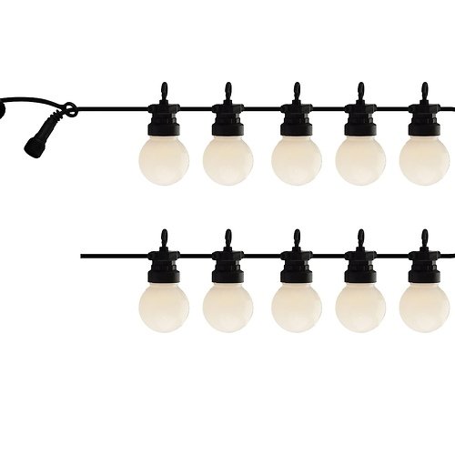 Sirius Lichterkette Lucas Starter Set 10 LED frosted 3 m schwarz außen