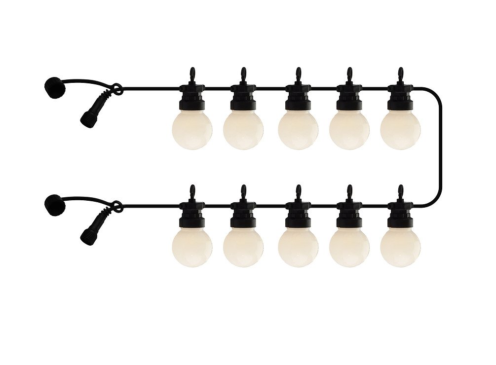 Sirius féerie lumières Lucas ajout 10 LED givré extérieur 3m noir - Thumbnail 1