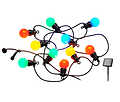 Cadena de luces LED Sirius para fiestas Lucas Solar Starter Set de color 10 LED 3 m negro - Thumbnail 2