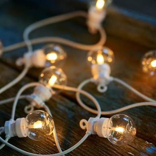 Sirius Lichterkette Lucas Starter Set 10 LED klar außen 3m weiß
