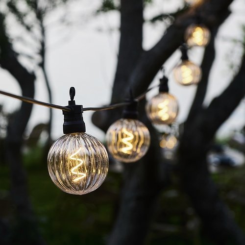 Sirius Lichterkette Luke Erweiterung 10 LED klar 5m schwarz außen