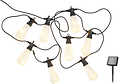 Sirius LED Party Light Chain Lasse Solar Starter Set 10 x 5 LED 5,5 m black - Thumbnail 2