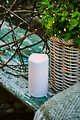 Sirius LED candle Storm Outdoor 7,5 x 12,5 cm plastic white