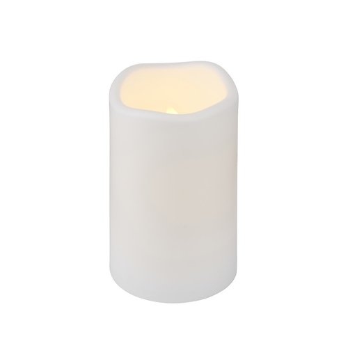 Sirius LED candle Storm Outdoor 7,5 x 12,5 cm plastic white