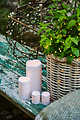 Sirius LED candle Storm Outdoor 10 x 20 cm plastic white - Thumbnail 4