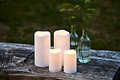 Sirius LED candela Tempesta all'aperto 10 x 20 cm in plastica bianca - Thumbnail 7