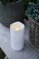 Sirius LED candle Storm Outdoor 10 x 20 cm plastic white