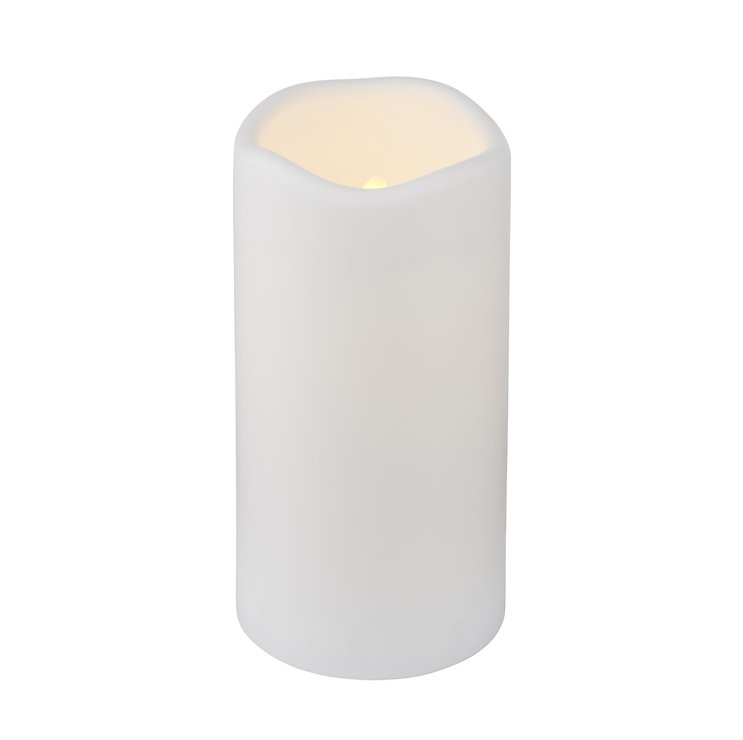 Sirius LED candle Storm Outdoor 10 x 20 cm plastic white - Thumbnail 1