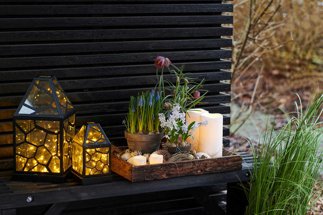 Sirius LED Kerze Storm Mini outdoor 2er Set 5x6,5cm Kunststoff weiß - Thumbnail 5