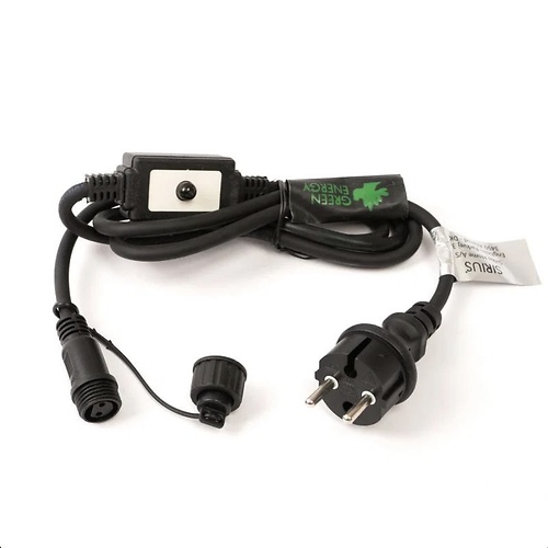 Sirius Tech-Line Catene luminose - Cavo di alimentazione Start 230 V Schuko 1,5 m nero