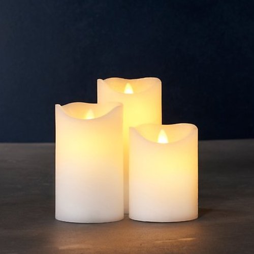 Sirius LED Candle Sara Exclusive Set of 3 Battery white