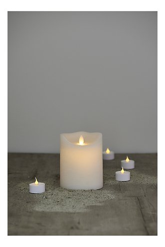 Sirius LED Candle Sara 10 12,5 cm white | lichterkettenshop24.de