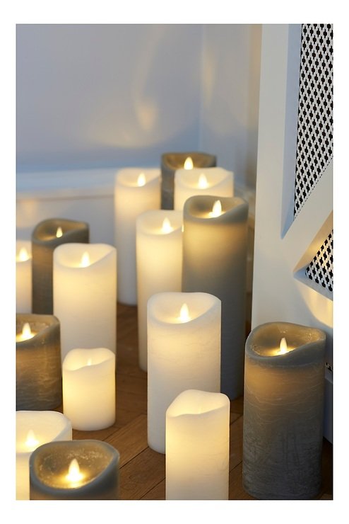 Sirius LED Kerze Sara Exclusive 10x20cm weiß - Thumbnail 2